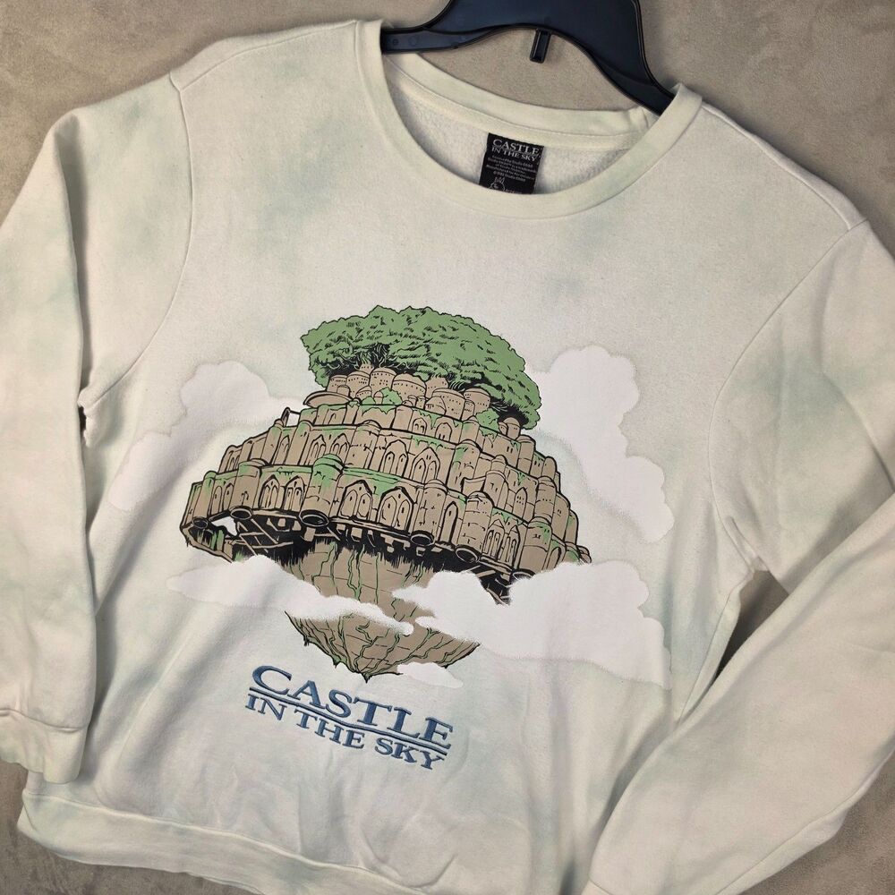 BoxLunch Studio Ghibli Castle In The Sky Tie Dye Crewneck Sweatshirt Size L